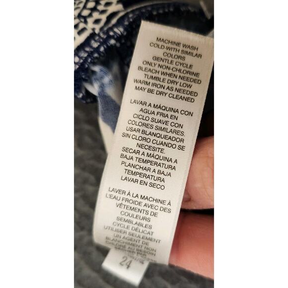 Chicos 3 Wide Leg Pull On Pants Palazzo Stretch Mulitcolor Multi-pattern XL NWT - Picture 10 of 11